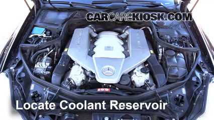 2007 Mercedes-Benz CLS63 AMG 6.3L V8 Refrigerante (anticongelante) Controlar nivel de líquido